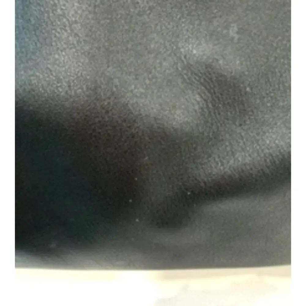 Coach black leather toiletry bag